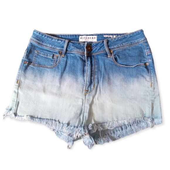 ❤️SALE! PRICE FINAL!❤️ BULLHEAD HIGH RISE CUT-OFF JEAN SHORTS Size 4 - Picture 1 of 8